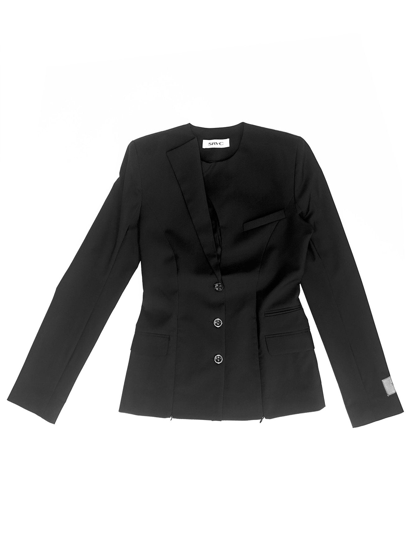 SRVC Black Razor Tailored Jacket