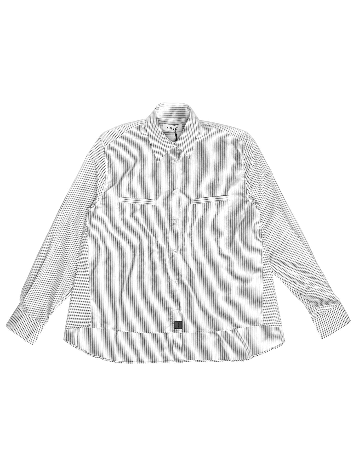 SRVC Blue Overlay Shirt