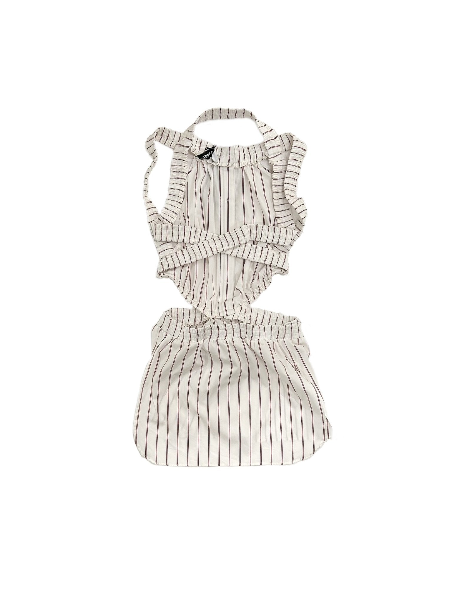 SRVC - Boxer Shirt - AW25 - Bordeaux Stripe