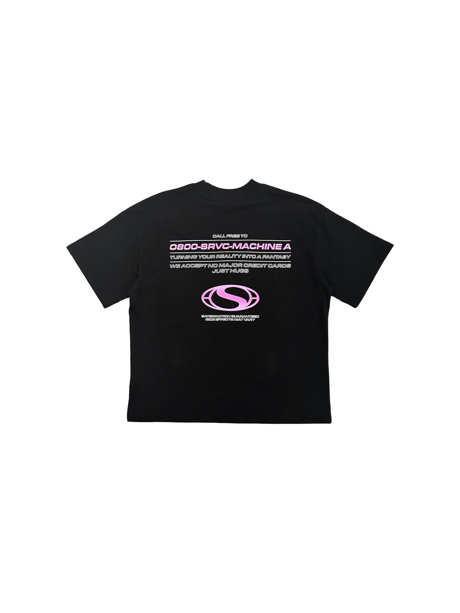 SRVC - Call Me Tee - AW25 - BLACK
