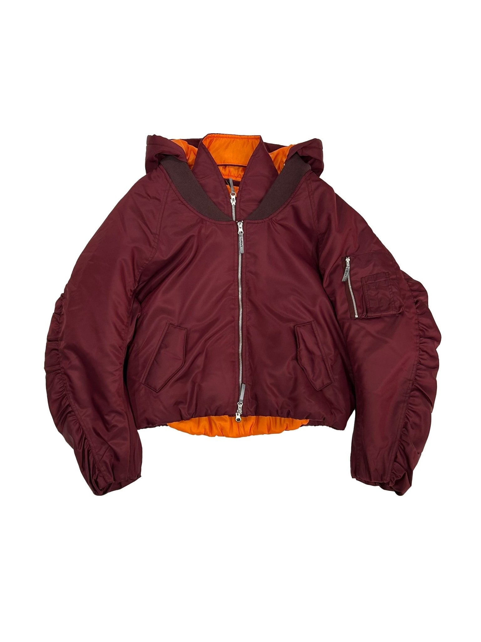 SRVC - Halter Bomber Jacket - AW25 - Bordeaux