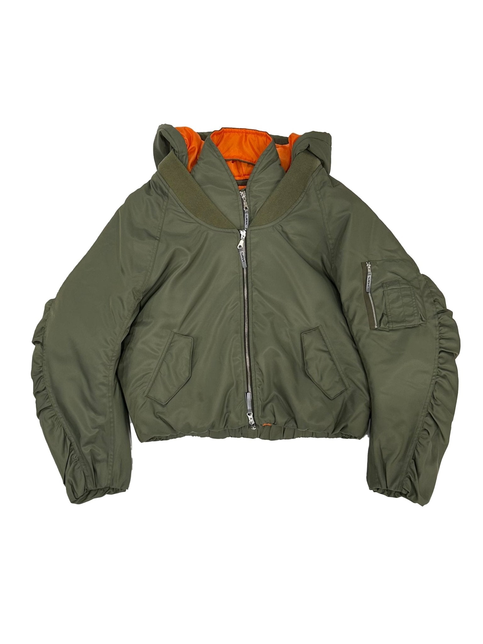 SRVC - Halter Bomber Jacket - AW25 - DARK GREEN