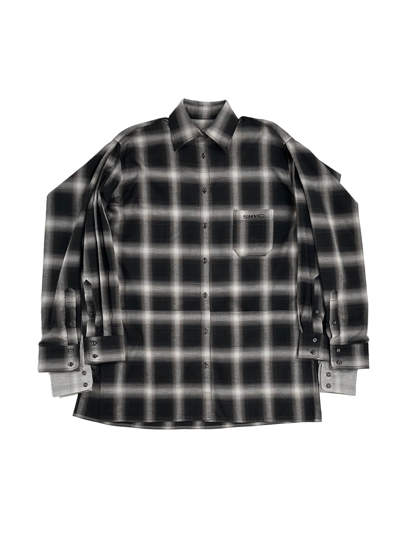 SRVC - Sentinal Shirt - AW25 - Black Check
