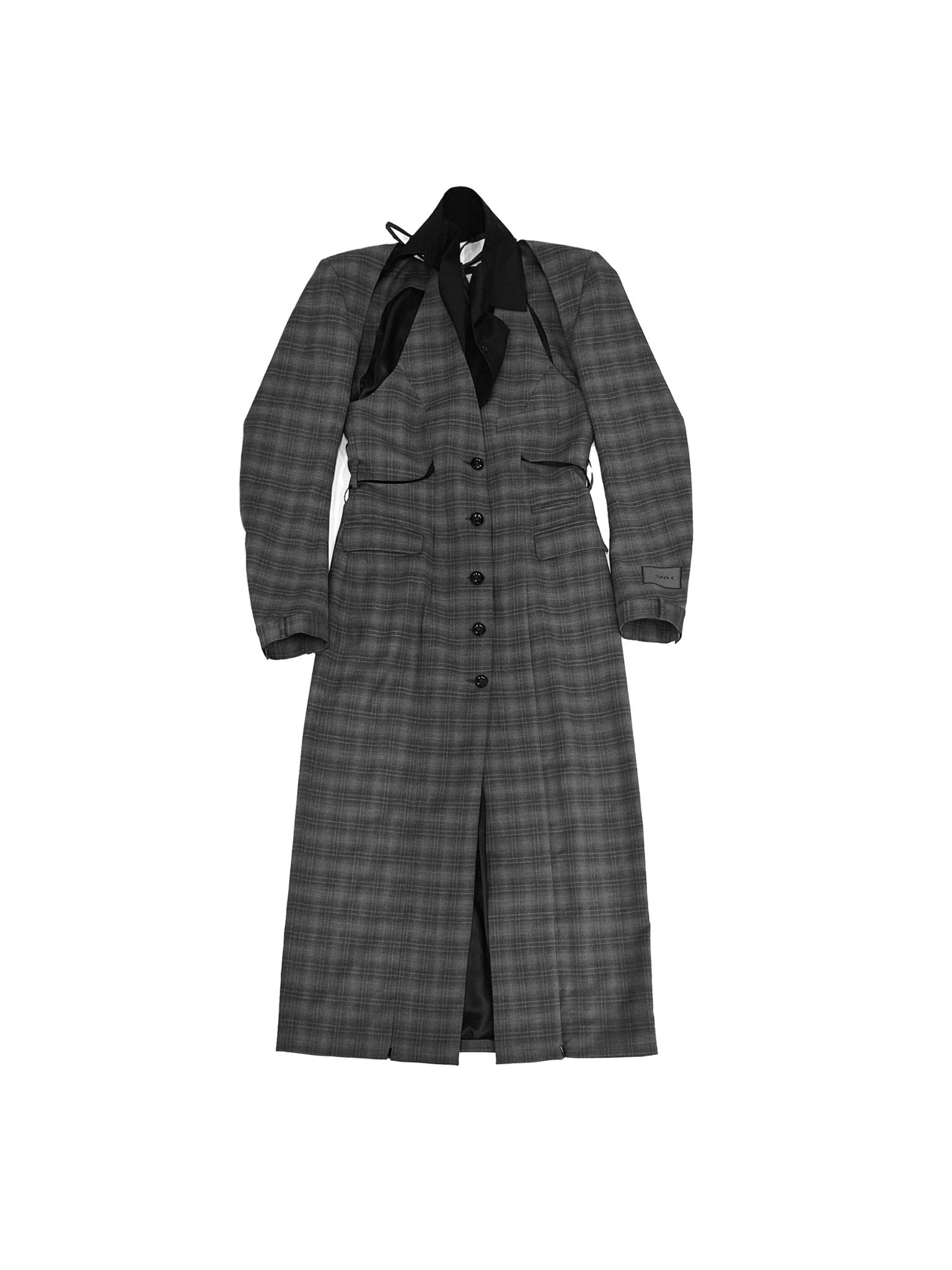 SRVC - Serpentine Coat - AW25 - Charcoal Check