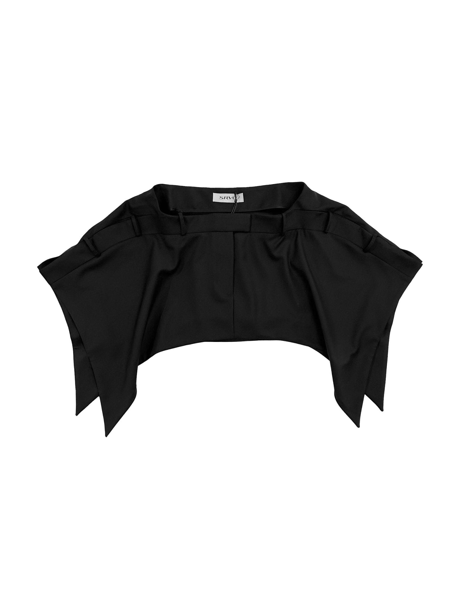 SRVC - Serpentine Tailored Skirt - AW25 - BLACK