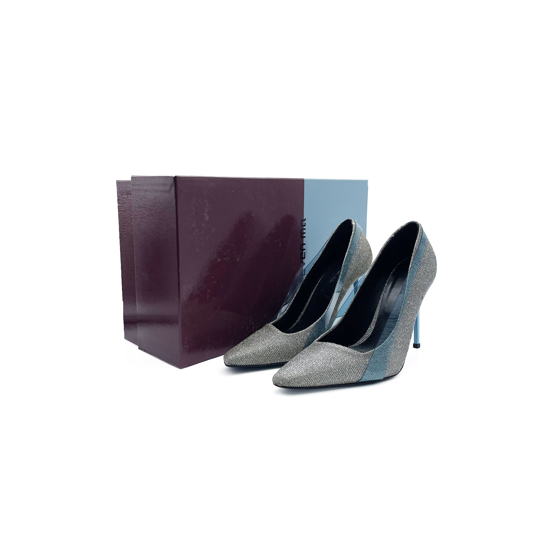 Steven Ma - Wrapped Heel - SS23 - Silver/Light Blue