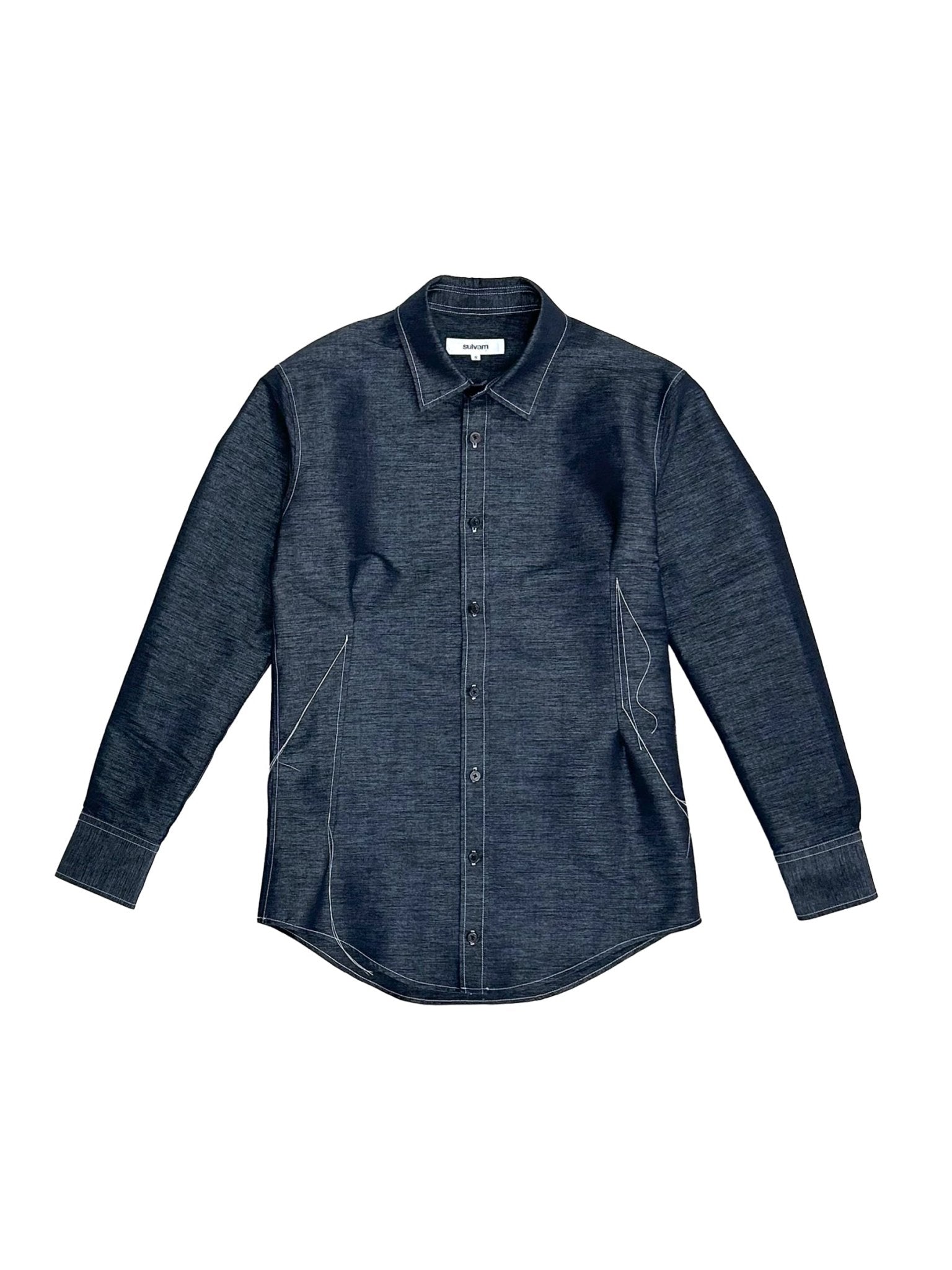 SULVAM - Deep Indigo Shirt - SS25 - INDIGO