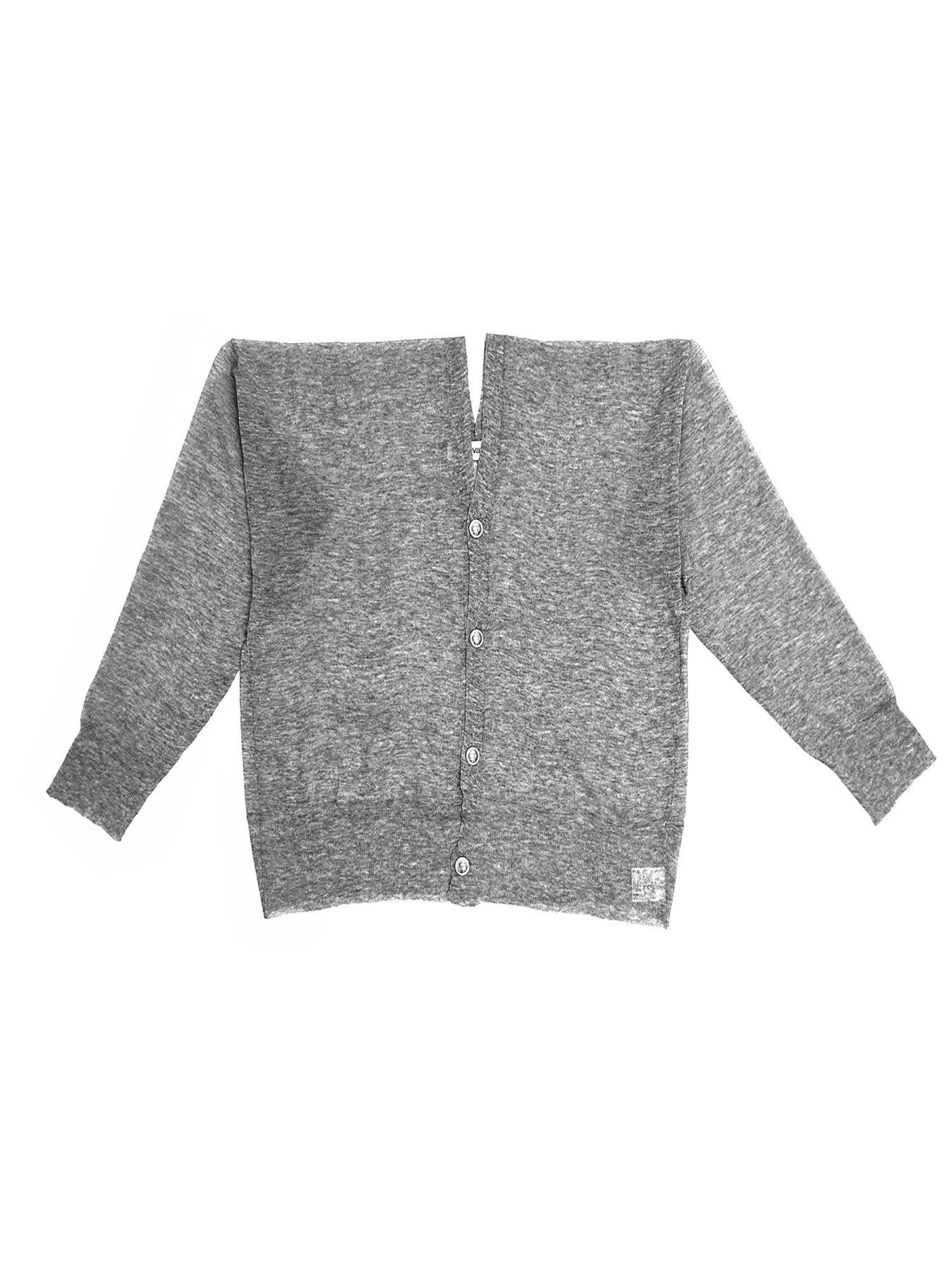 SULVAM Gray See Through Cardigan