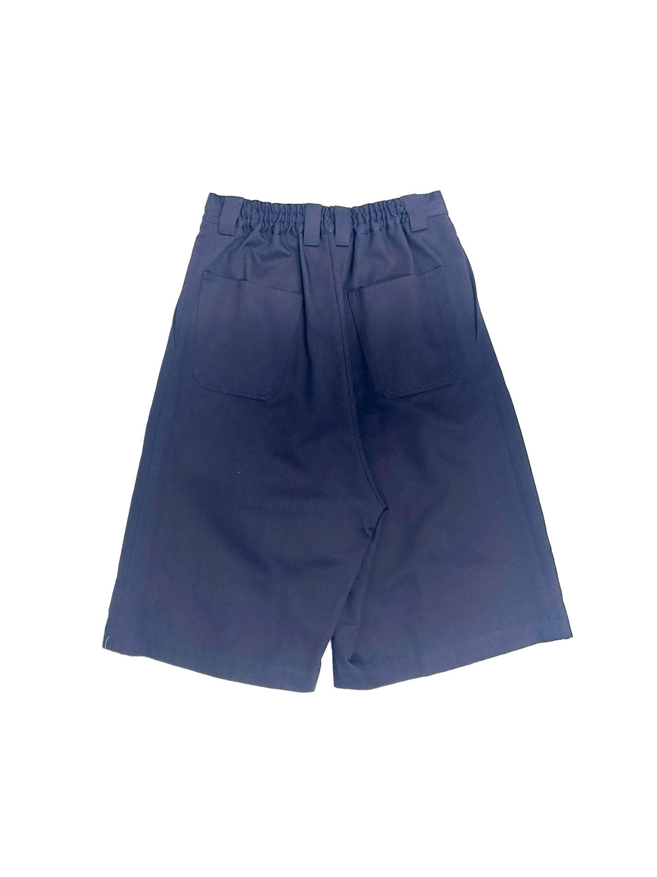 SULVAM Indigo Denim Easy Half Pants