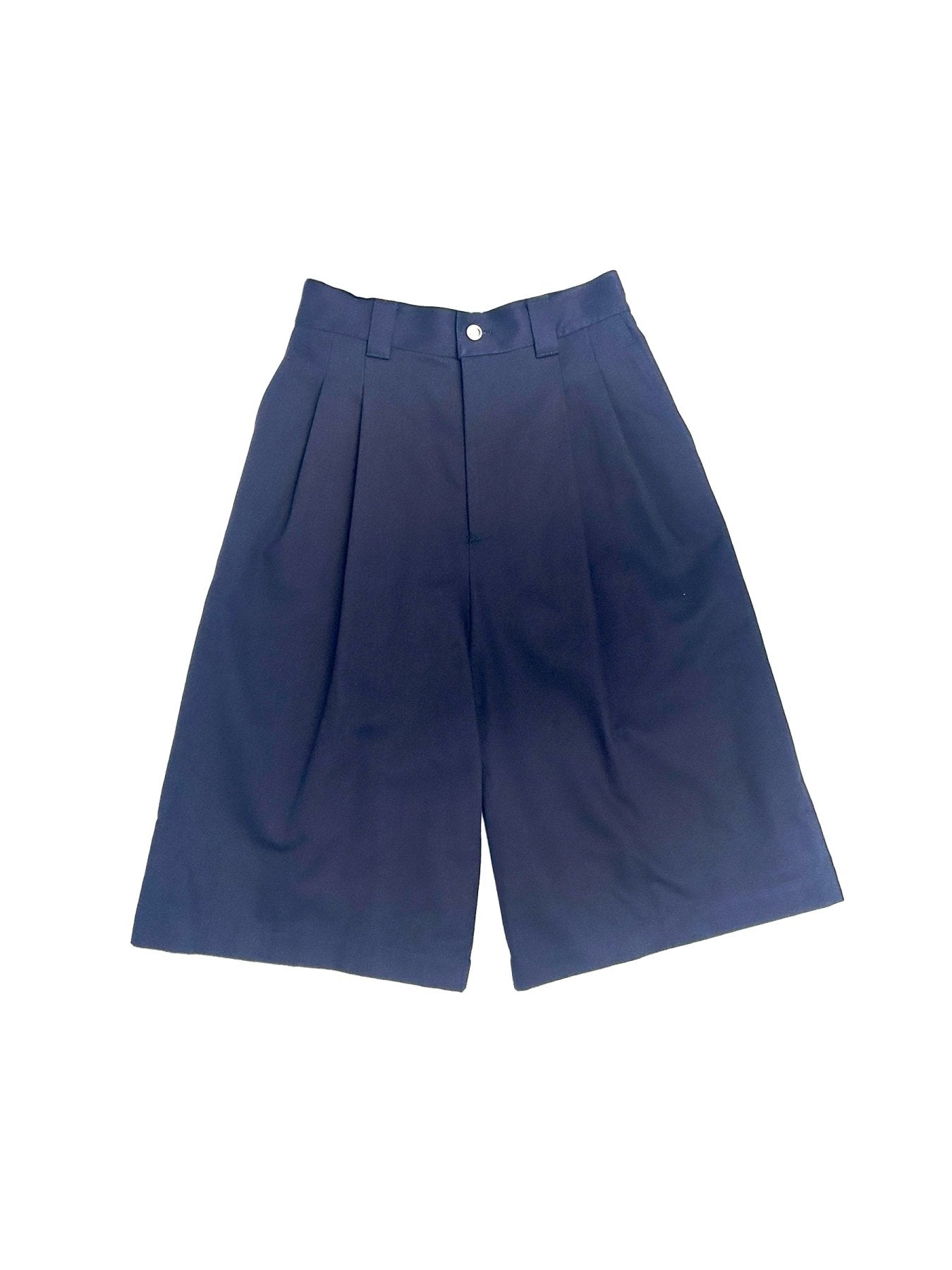 SULVAM Indigo Denim Easy Half Pants