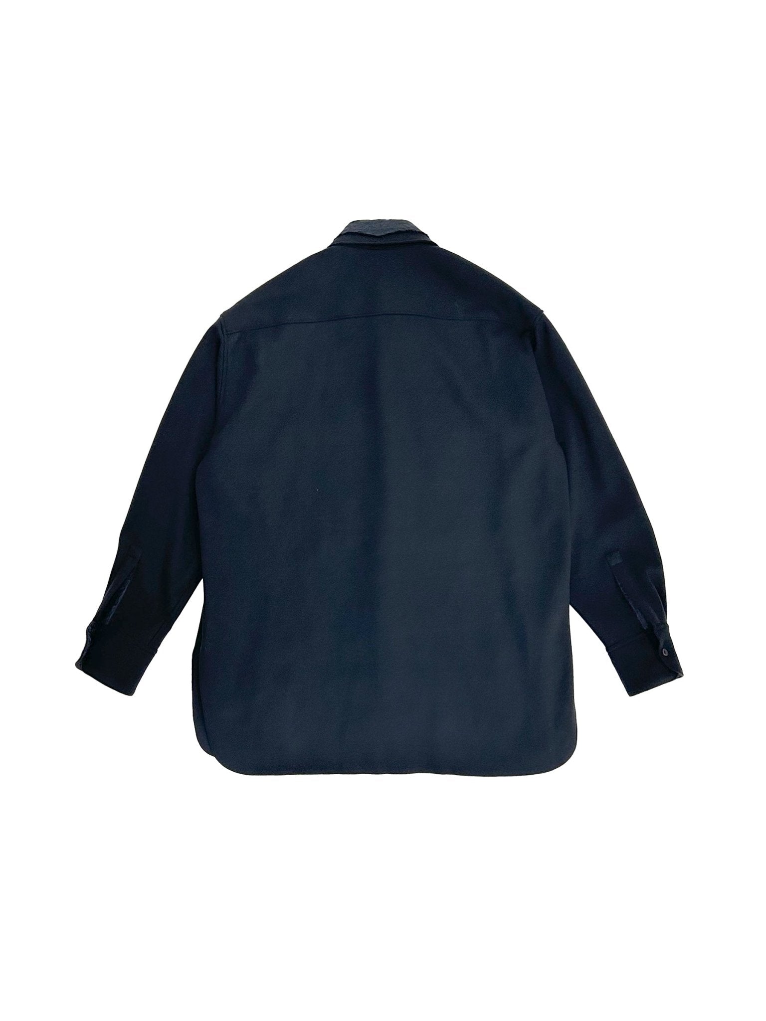 Sulvam - Nylon Layered Shirt - AW25 - BLACK