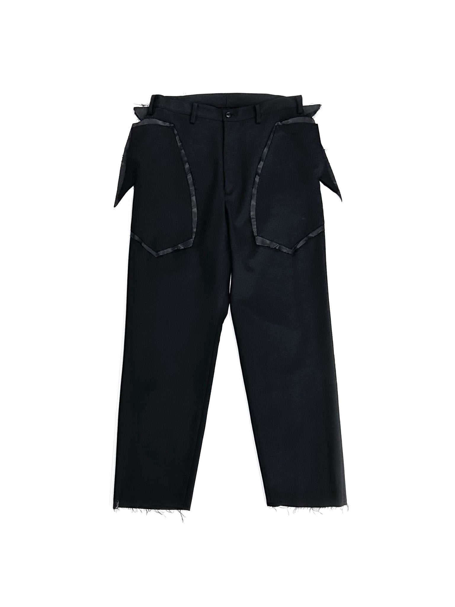 Sulvam - Outer Pocket Slacks - AW25 - BLACK