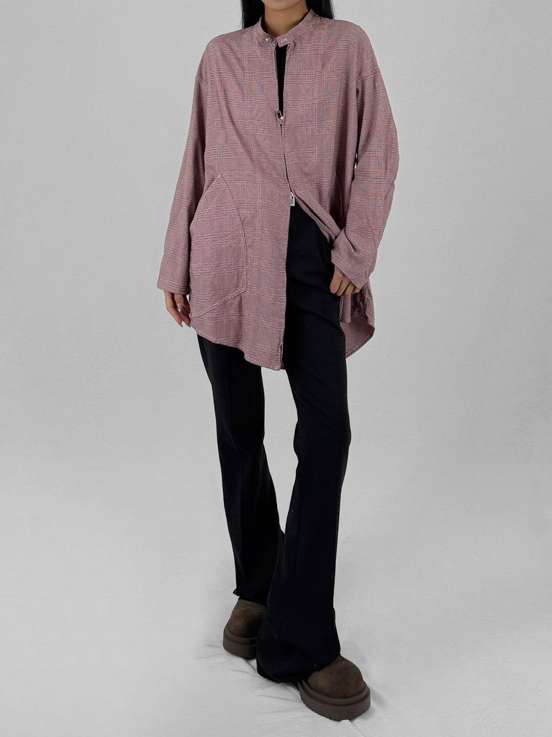 SULVAM Red Zipup Over Jackets