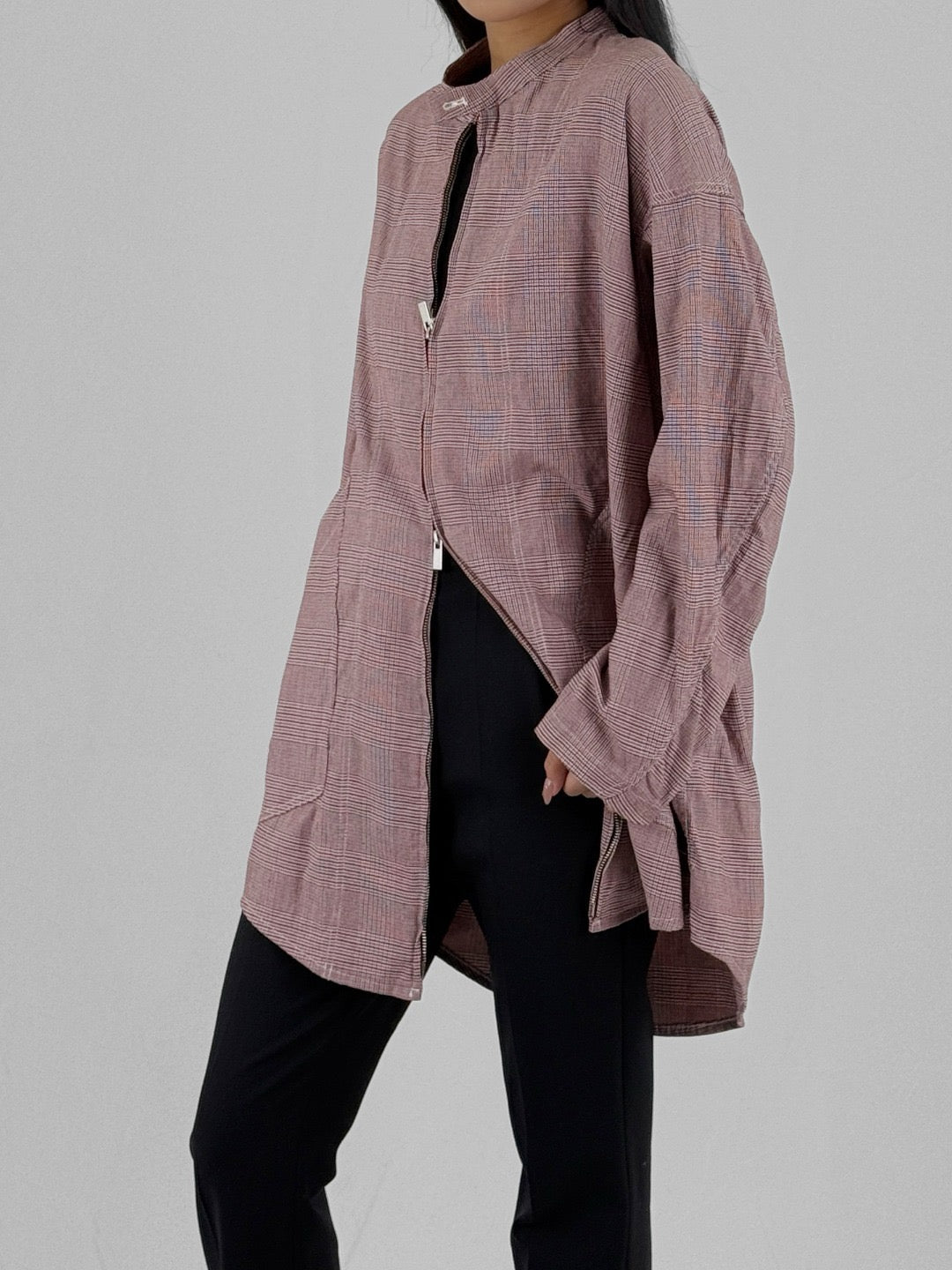 SULVAM Red Zipup Over Jackets