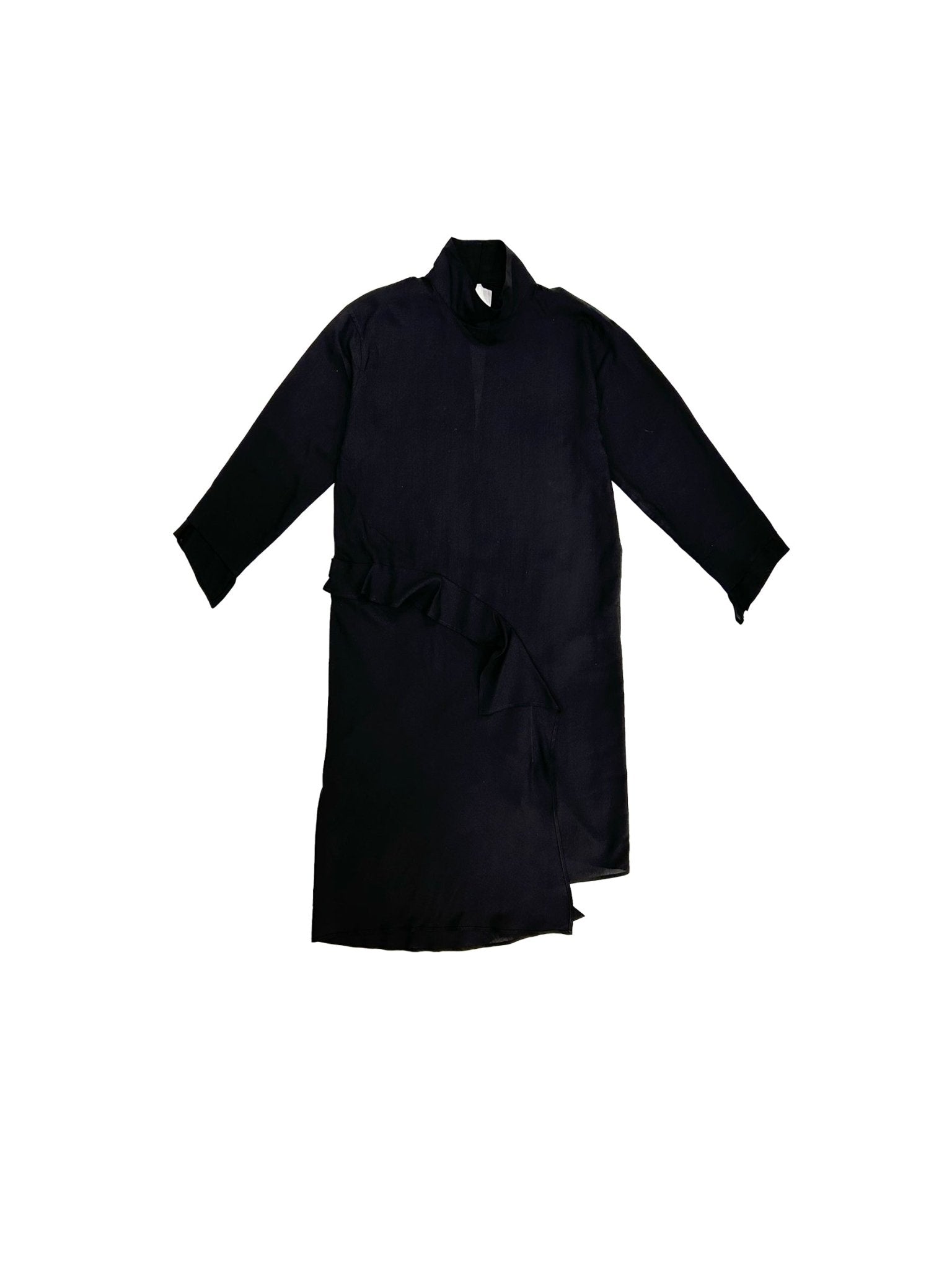 SULVAM - Stand Dress Shirt - SS25 - BLACK