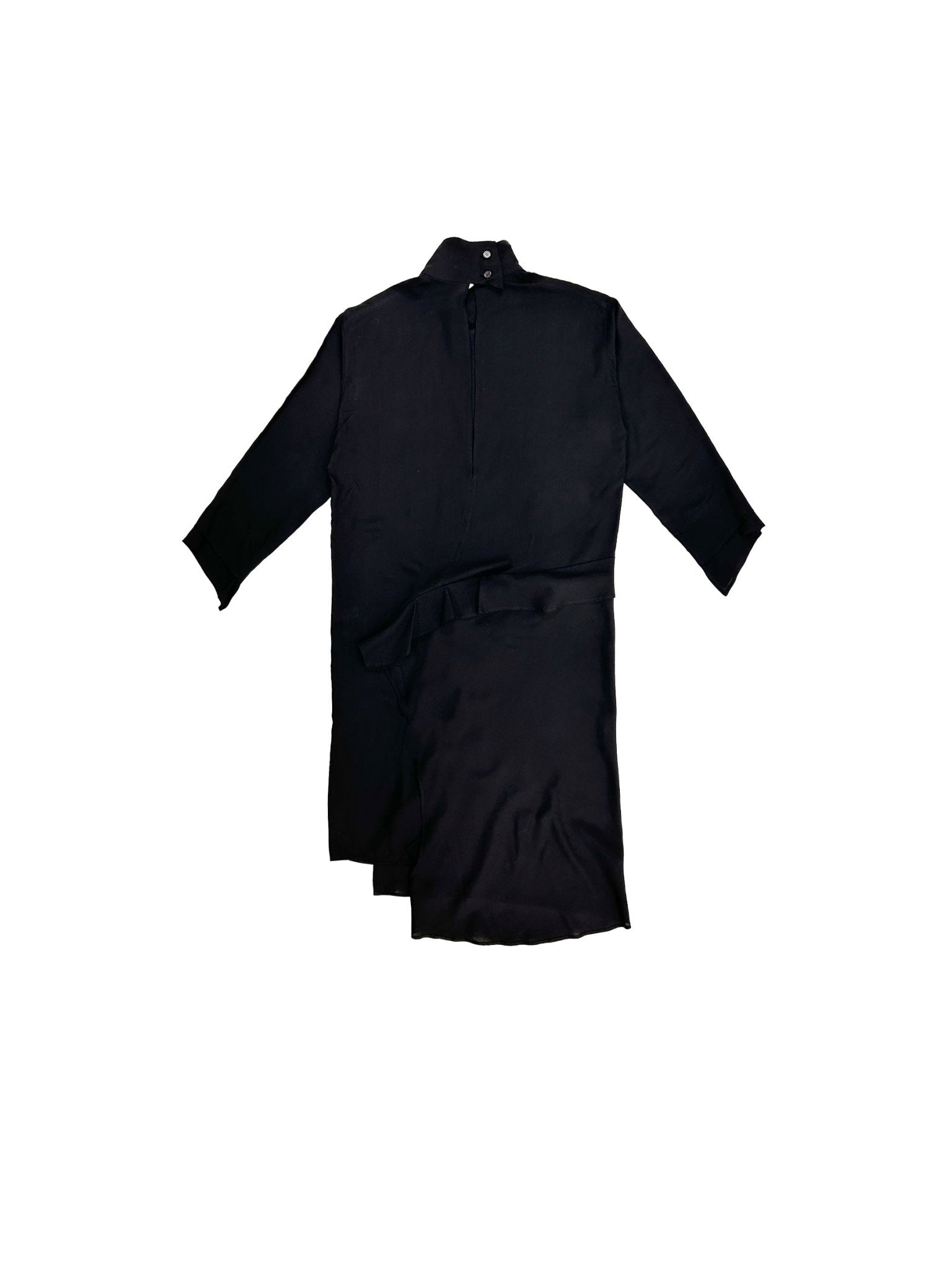 SULVAM - Stand Dress Shirt - SS25 - BLACK