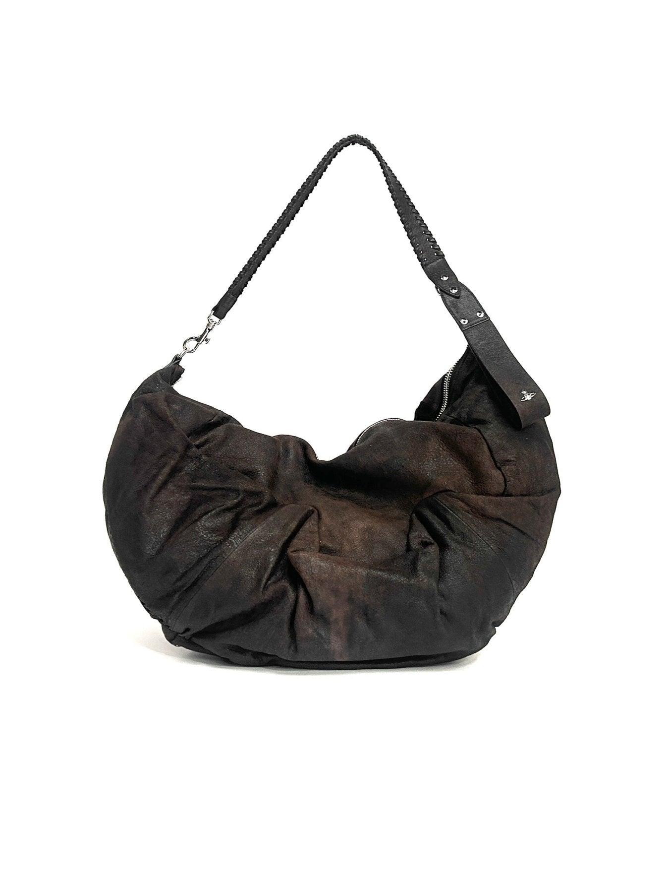 Vivienne Westwood Brown Agnes Large Shoulder Bag