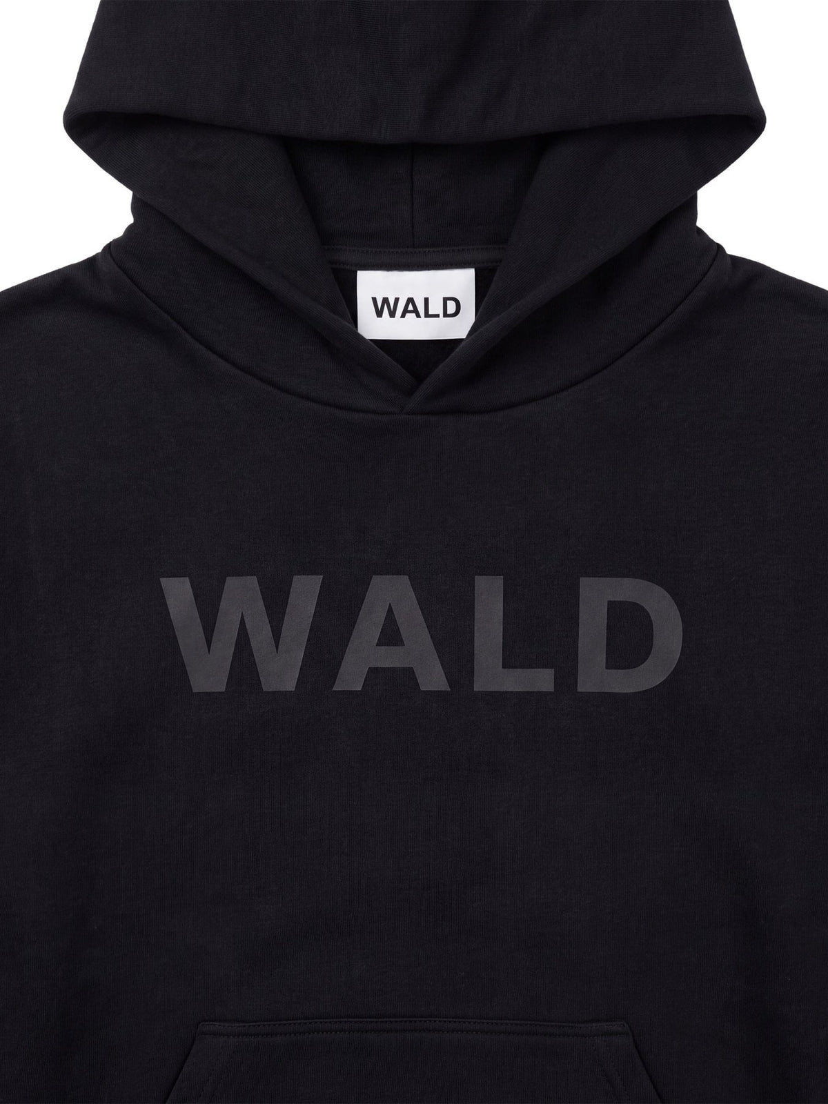 WALD Black Logo Hoodie