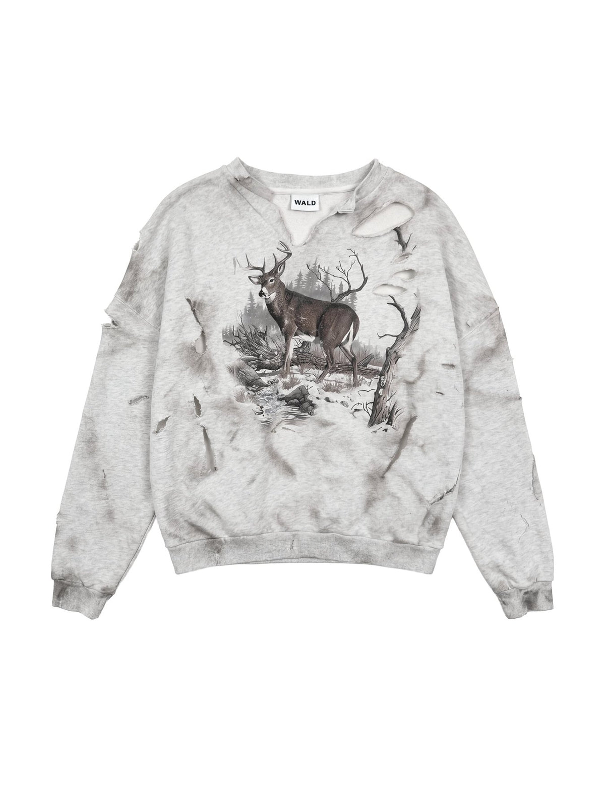 WALD Grey Graphic Sweatshirt