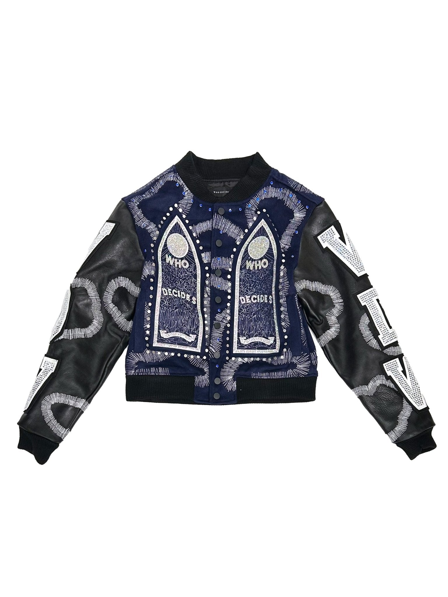 WHO DECIDES WAR - Hardware Cathedral Varsity - AW25 - COAL INDIGO