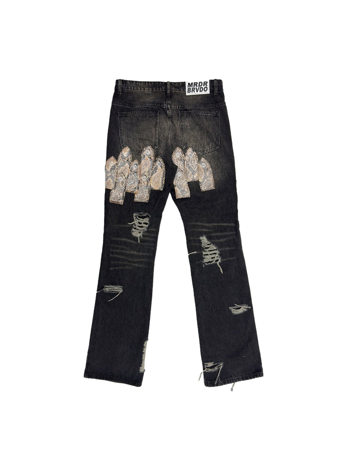 WHO DECIDES WAR - Patched Arch Mocha Denim - SS25 - CHESTNUT