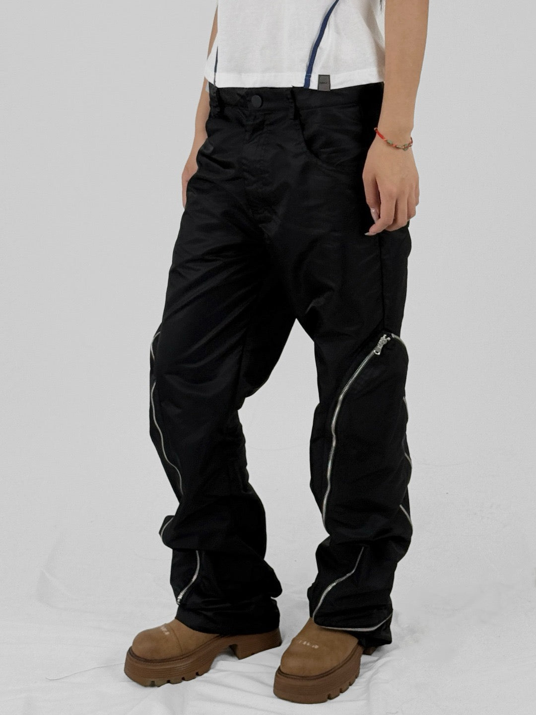 WHO DECIDES WAR - Side Zip Stained Glass Pant - SS25 - COAL