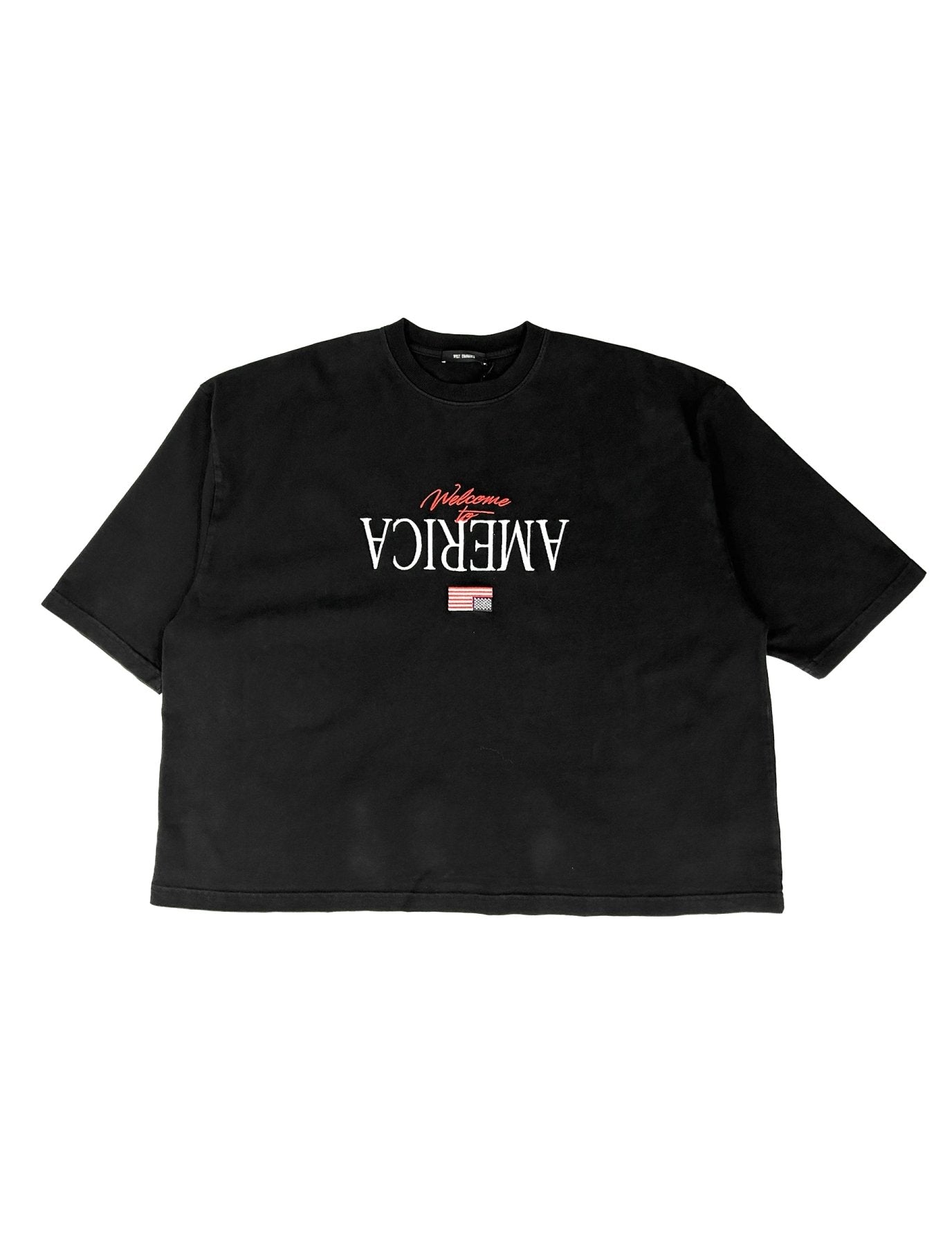 WILLY CHAVARRIA Black Welcome To America Buffalo Tshirt