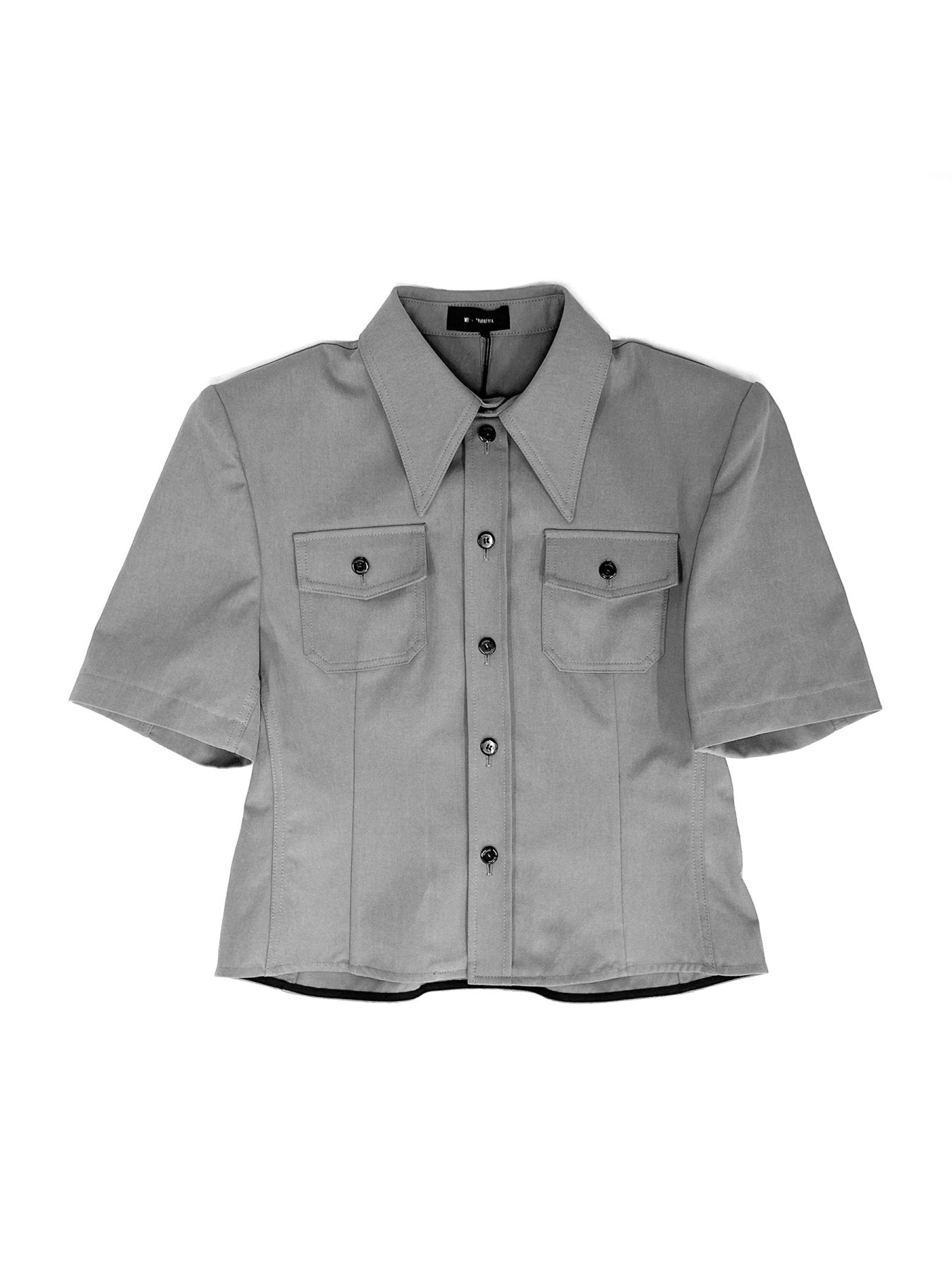 WILLY CHAVARRIA Grey Chavela Short Sleeve Shirt