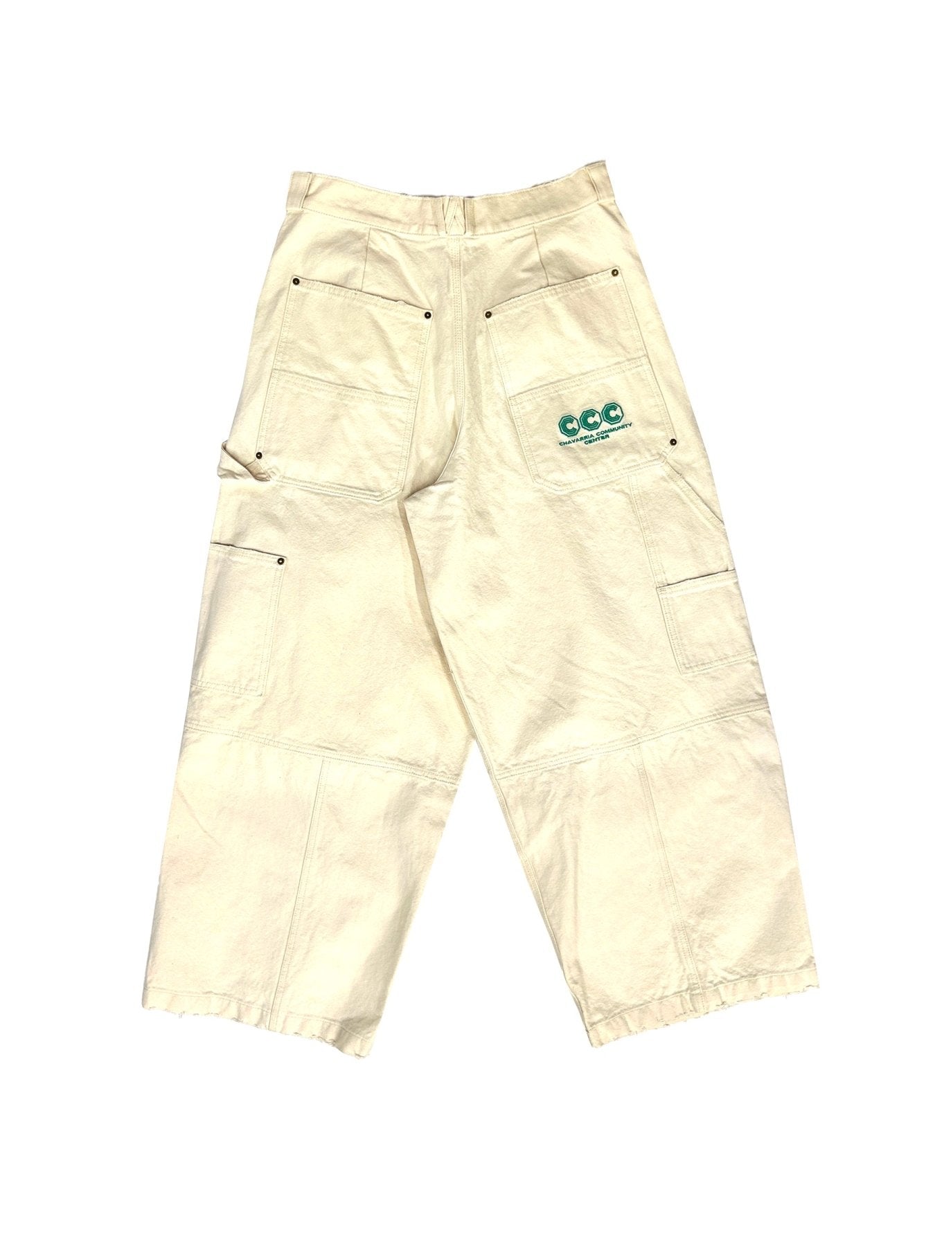 WILLY CHAVARRIA White Stockton Dbl Knee Pant