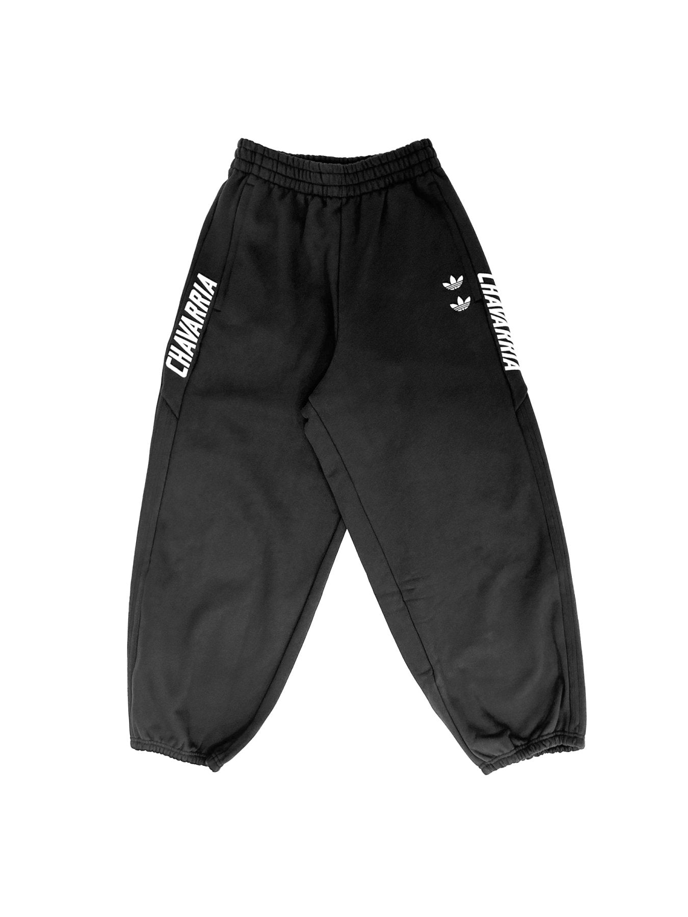 WILLY CHAVARRIA X ADIDAS Black Logo Fleece Sweatpant
