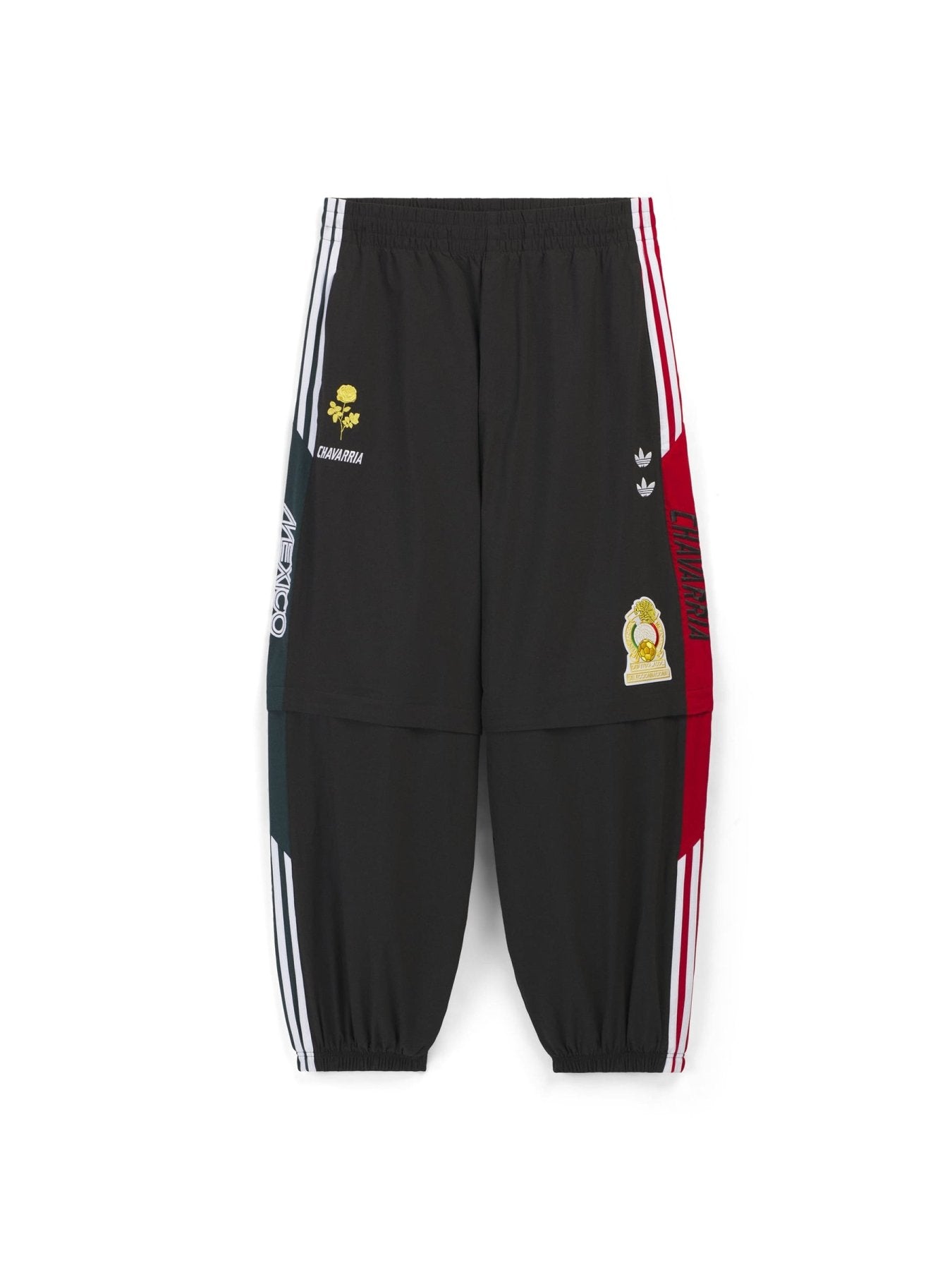 WILLY CHAVARRIA X ADIDAS Black Oversized Woven Anthem Trackpant