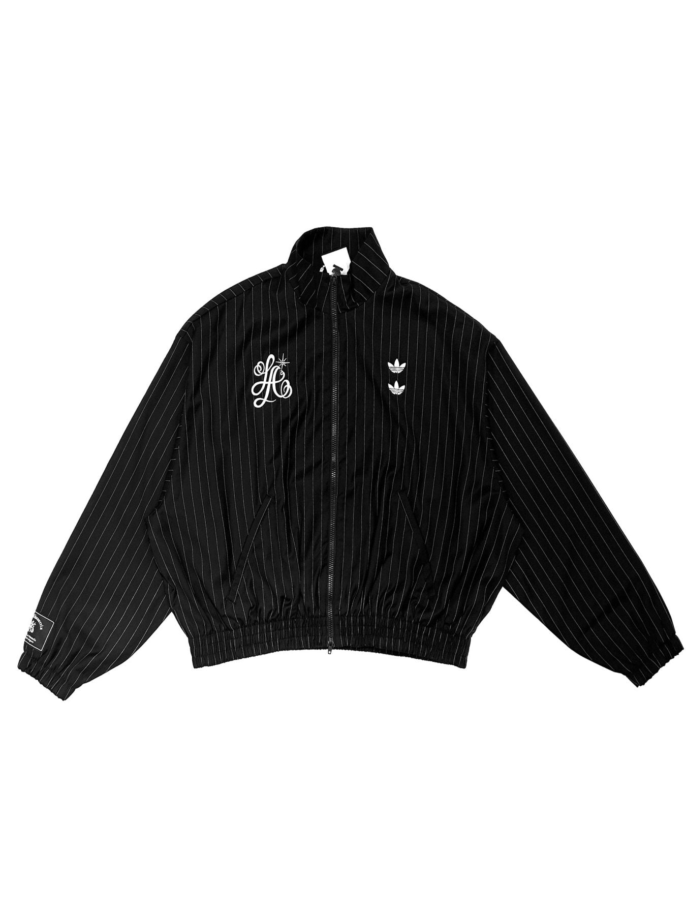 WILLY CHAVARRIA X ADIDAS Black Pinstripe Track Jacket