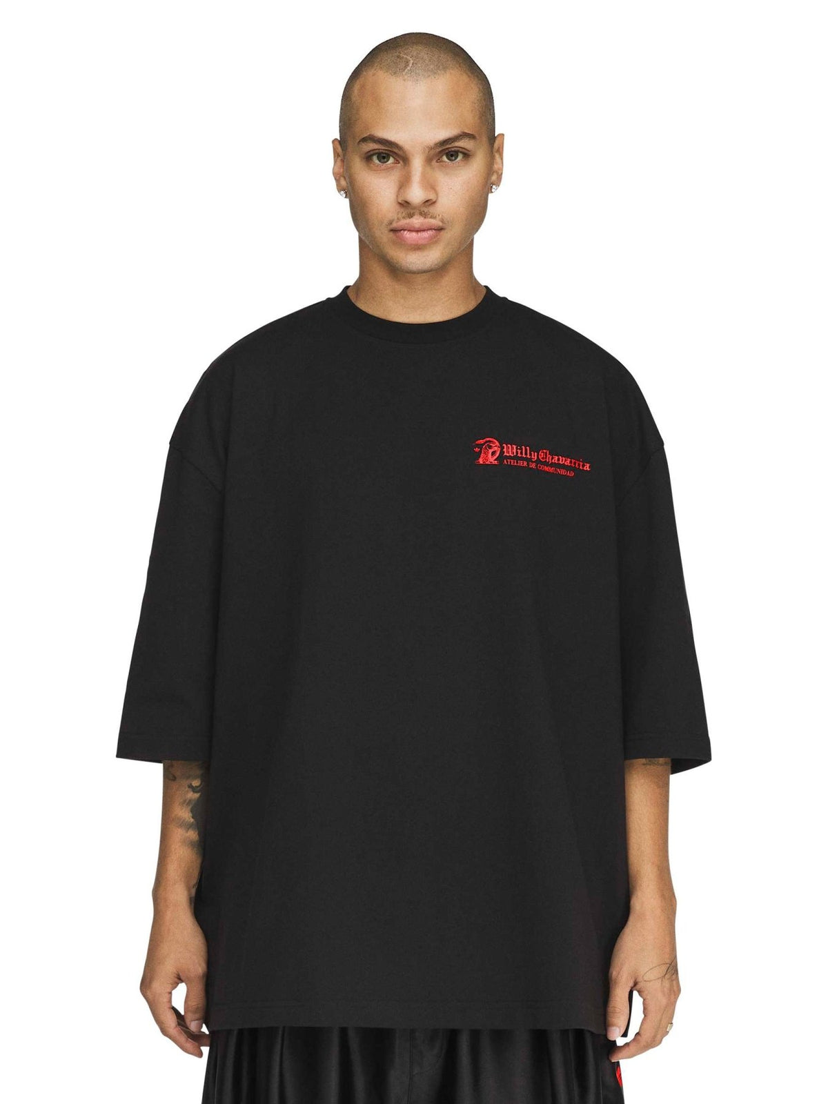 WILLY CHAVARRIA X ADIDAS Black Wc Atelier Tee