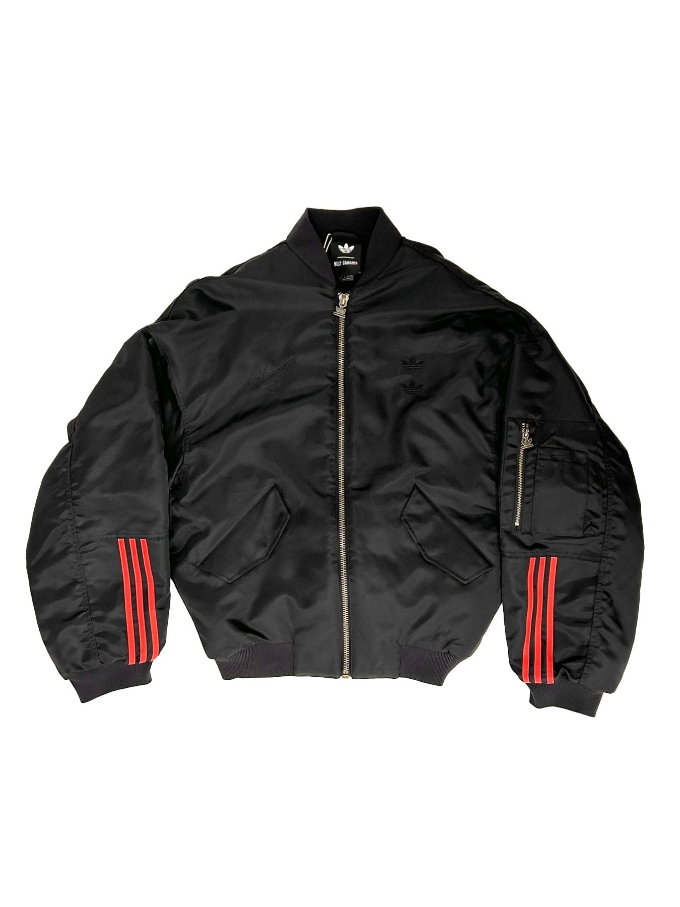WILLY CHAVARRIA X ADIDAS - Chavarria Satin Bomber Jacket - AW25 - BLACK