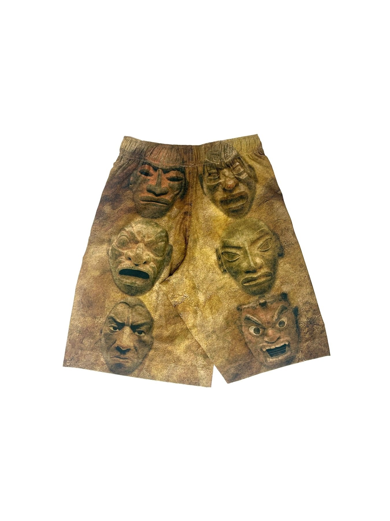 YAKU Beige Stone Carving Short