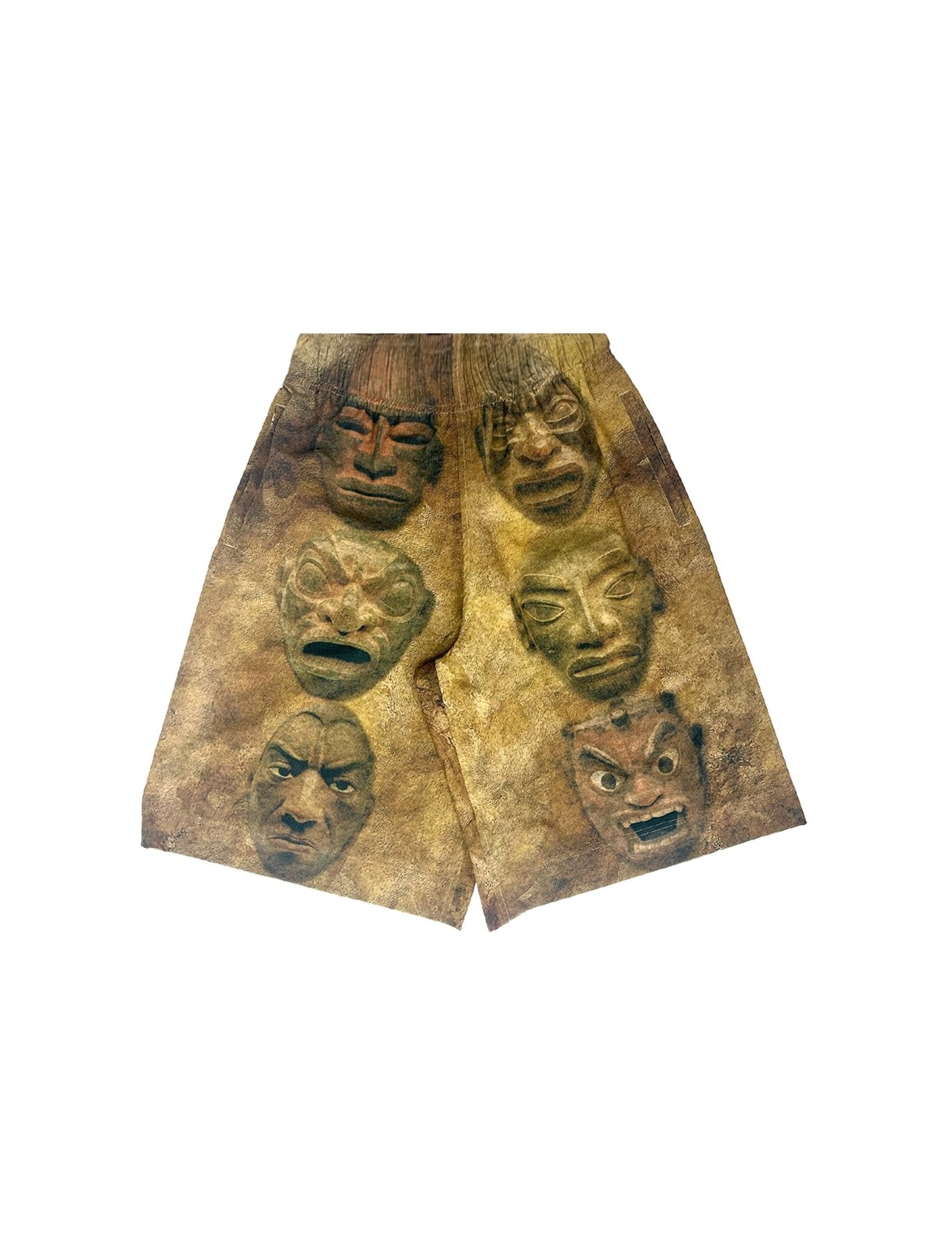 YAKU Beige Stone Carving Short
