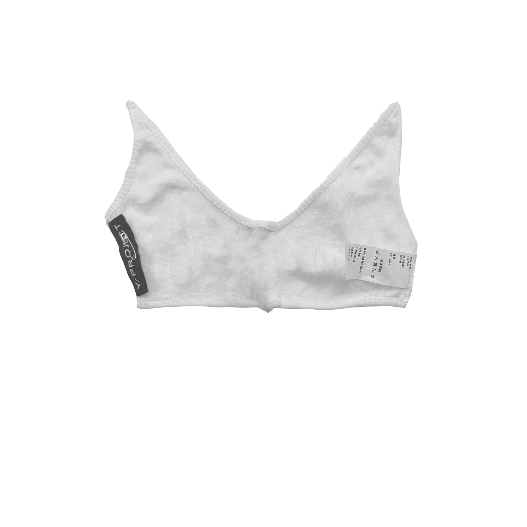 Y/PROJECT - Invisible Strap Bralette - SS24 - WHITE