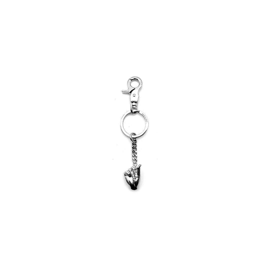 Y/PROJECT - MINI FINGER HEART KEYRING - SS24 - SILVER