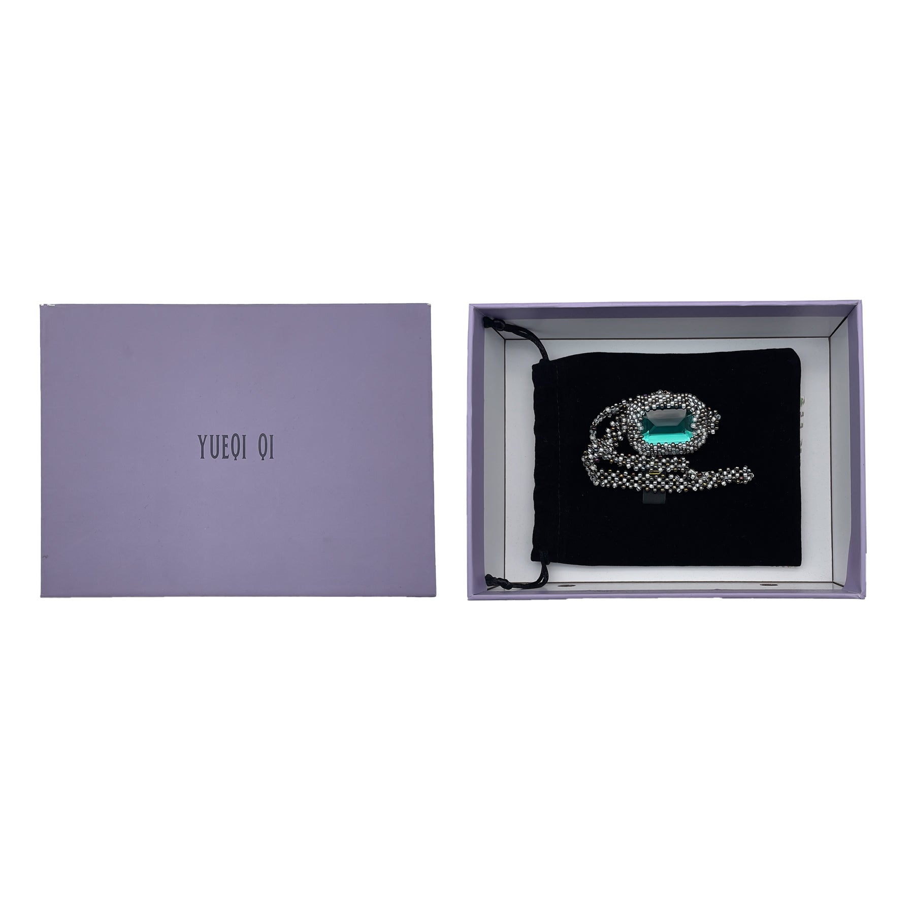 YUEQIQI - Beaded Jubilee Necklace - AW23 - GREEN